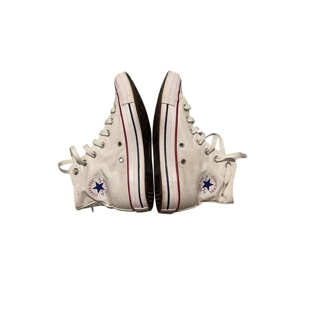 White High Top Converse Chuck Taylor All Star Optical Size 5.5 Mens 3.5